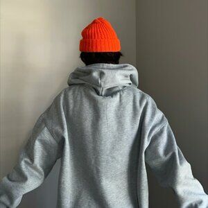 Cropped Cotton Longsleeve Hoodie